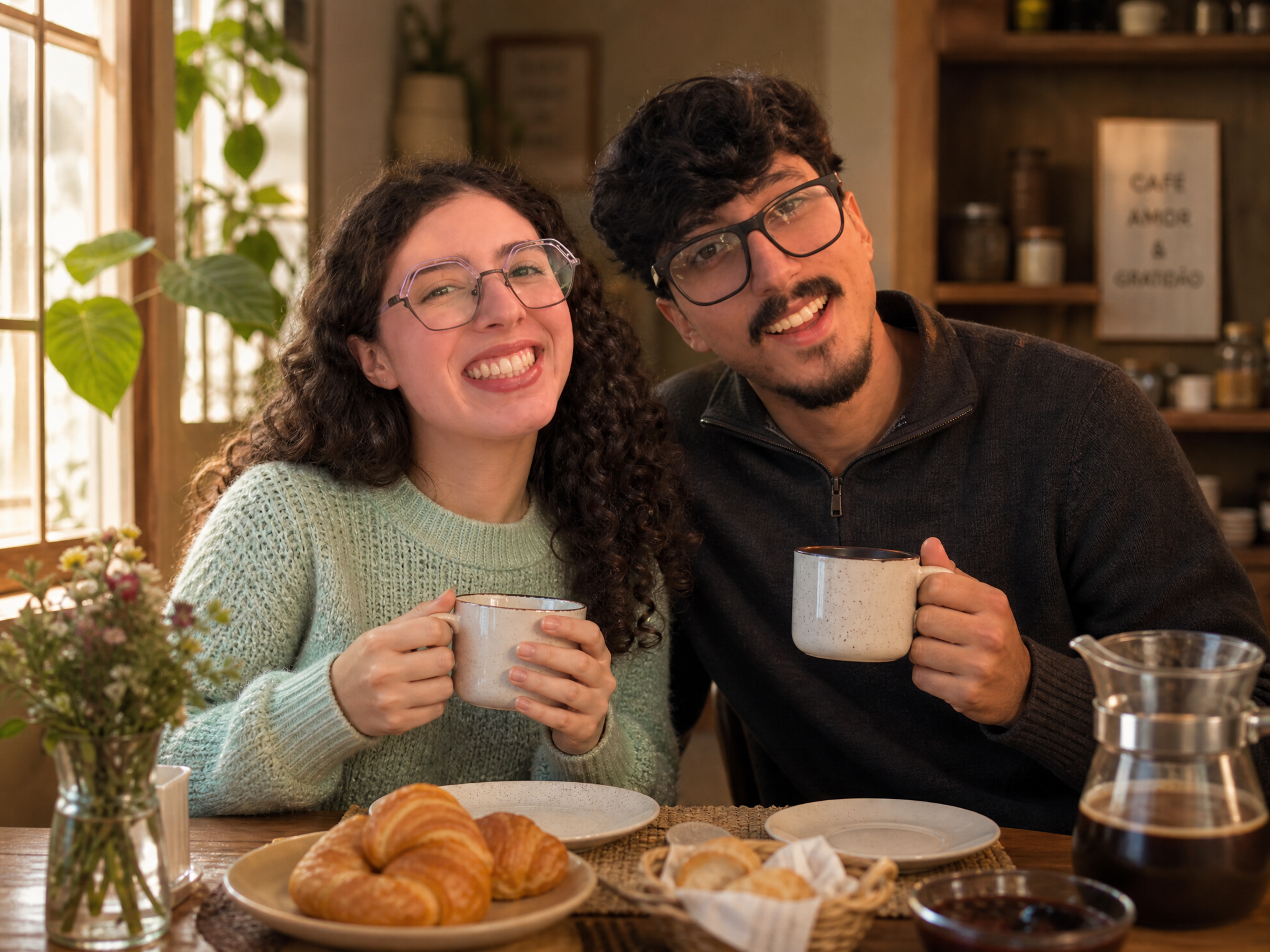 Cota do café da manhã de recém-casados